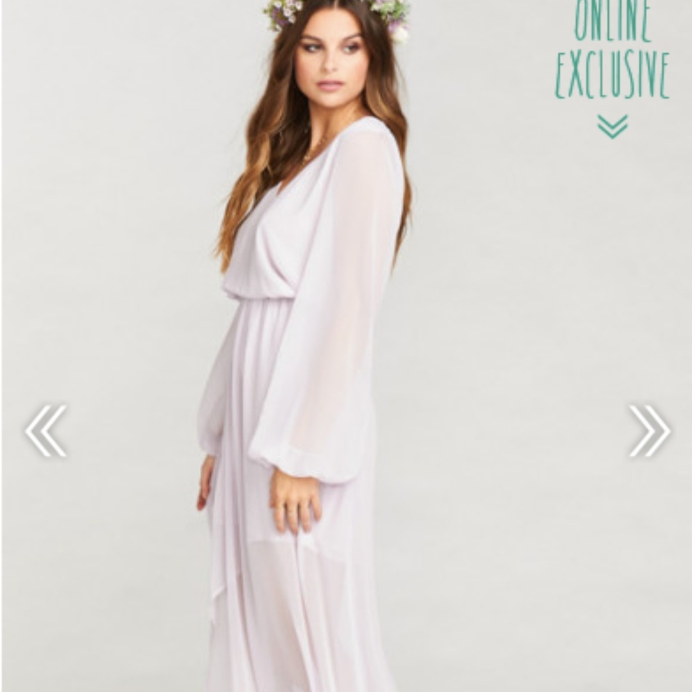 Jocelyn Maxi Dress - Light Lavender Chiffon